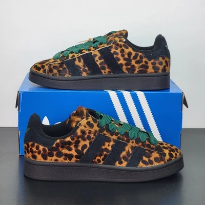 Adidas Campus 00s Para Mujer Talla 8 Zapatos Atléticos Negros Leopardo Informales Tenis Foto 1 de 4