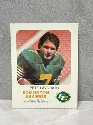 1981 年 Edmonton Eskimos CFL 红色公鸡 - PETE LAVORATO — 第 1/2 张图片
