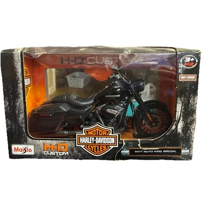 GB Maisto 1:12 2017 Road King Special Sports Model Diecast Collect Motorcycle - Image 1 of 4