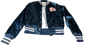 Chaqueta Bomber De Colección Chalk Line MLB New York Yankees Azul Marino Satinado Para Mujer Talla 14/15 - Imagen 1 de 13
