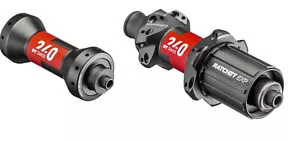 New Front Rear Hub DT SWISS 240 Nabe Neu Straightpull 24 Loch Shimano HG - Bild 1 von 3