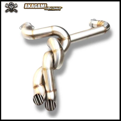 Twisted Pipes Exhaust 2 Into 2 Fit For Harley-Davidson SPORTSTER 883 - Изображение 1 из 3