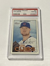 2016 Topps Heritage Jon Lester #87 PSA 10 Chicago Cubs