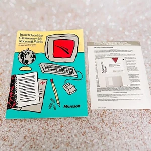 In And Out Of The Classroom With Microsoft Works W/ Floppy Disc 1990 Teachers - Picture 1 of 12