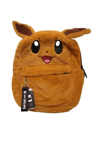NWT Bioworld Pokemon Eevee 3D Figural Plush Character 16" Full-Size Backpack - Picture 1 of 6