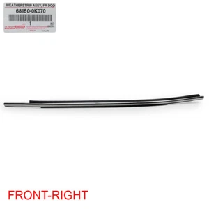 Front Rh Outer Door Weatherstrip Window Seal Belt For Toyota Revo 2015 2020 - Imagen 1 de 8