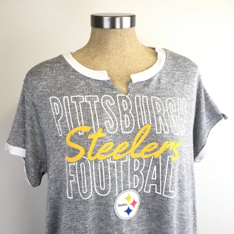 NFL Team Apparel Pittsburgh Steelers Sleepwear Womens XL Nightshirt Nightgown Cover