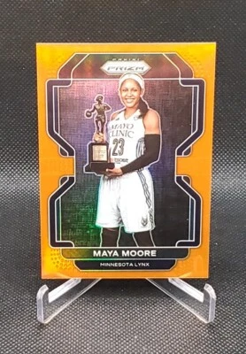 2022 Panini Prizm WNBA #64 Maya Moore Orange Prizm /49 Minnesota Lynx  - Image 1 of 2