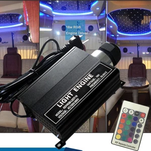 LED Fiber Optic Star 16W RGB Ceiling Lights Engine Driver 24RF remote Controller - Picture 1 of 10
