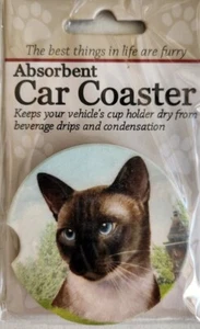 E&S Pets Auto Untersetzer Siamkatze Keramik Neu im Paket - Bild 1 von 2