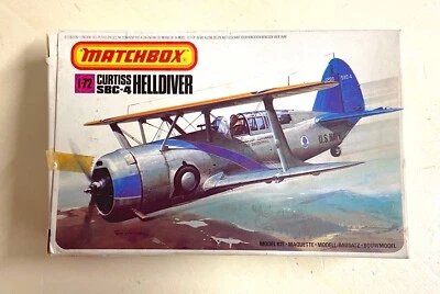 Matchbox PK-35 1/72 Curtiss SBC-4 Helldiver - RARE - VINTAGE - Immagine 1 di 2