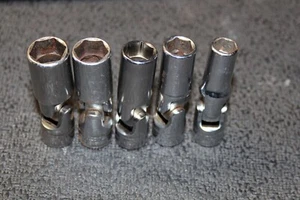 SNAP-ON TOOLS 3/8" DRIVE Metric Deep Universal Socket SET 5pcs USA - Imagen 1 de 4