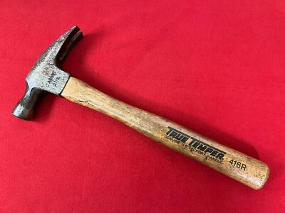 VINTAGE TRUE TEMPER NO. 416R 16 OZ. MARTILLO DE GARRA RECTA - Buen Estado - EE. UU. Foto 1 de 4