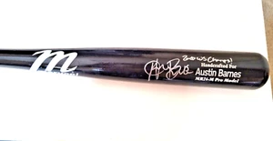 2020 Los Angeles Dodgers World Series signierter Austin Barnes Marucci Baseballschläger - Bild 1 von 9