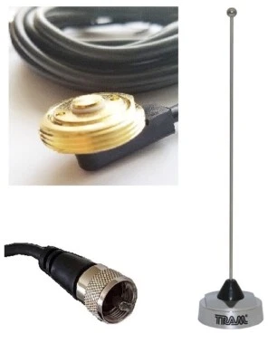 Antenna UHF 1/4 Hole Mount PL259 Icom Kenwood Yaesu Vertex Mobile Radio 1126 - Image 1 of 4