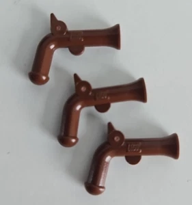 LEGO Mini Figure 2562 Brown Pirate Pistol Weapon Gun Bundle X 3 Used - Picture 1 of 2