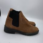 Schuh Size 5 Flat Tan Suede Chelsea Boots 