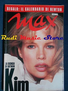 rivista MAX 12/1989 Kim Basinger Pavarotti Paul McCartney Winona Ryder No cd - Imagen 1 de 1