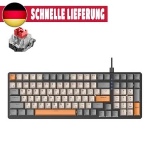 K3 Kabelgebundene mechanische Tastatur mit Hintergrundbeleuchtung für PC, Russis - Bild 1 von 12