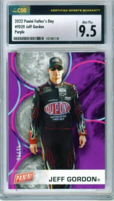 2022 Panini Racing NASCAR #FD20 Fathers Day Purple JEFF GORDON #d' 25/25 CSG 9.5 - Image 1 of 2