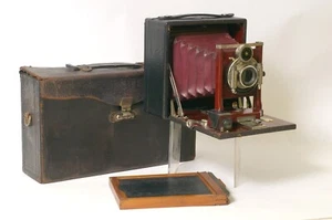 F97481~ Rochester Optical Co. 4x5 Pony Premo No. 3 cámaras - Hermosa pantalla - Imagen 1 de 17