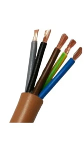 Cavo FS18OR18 Antifiamma 5x1,5 MMQ Colore Marrone 20 metri.. - Foto 1 di 2