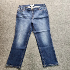 Lane Bryant Jeans 26 Plus Denim Mid/High Rise Straight Flex Magic Waistband - Picture 1 of 8