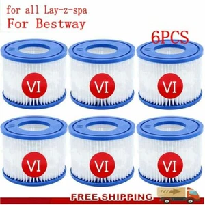 2022 Summer cartouche filtrante taille VI Pour For bain Pour Lay-Z-Spa - Picture 1 of 12