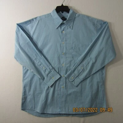 BILLS KHAKIS Shirt Mens 2XL XXL Blue Gray Plaid Button Up Classic Casual Men - Image 1 of 4