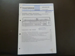 Original Service Manual Schaltplan Telefunken studio center 5004 - Bild 1 von 1