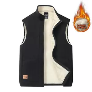 Chaqueta Para Hombre Chaleco Sin Mangas Nuevo Casual Chaleco Hombre Abrigo Mejor - Picture 1 of 28