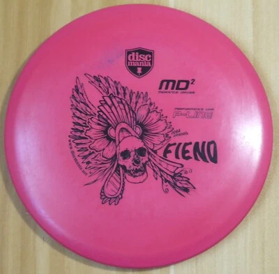 Discmania P-Line MD2 Fiend (Red, 175g) - OOP Midrange Disc Golf - Image 1 of 4
