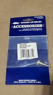 Badger - No. 50-0761 - 350 Fluid Cap (Medium) - NOS - Airbrush Part - Image 1 of 3