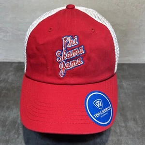Houston Cougars Phi Slama Jama Hat TOW Vintage Script Mesh Red Sideline Cap H21 - Picture 1 of 8