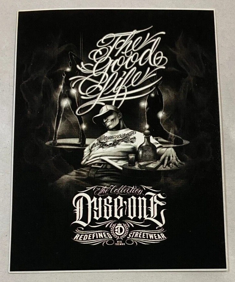 DYSE ONE - REDEFINED STREETWEAR Brand Sticker   10cm x 13cm - image 1 of 1