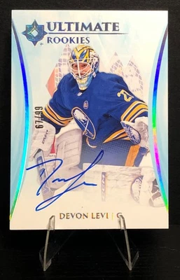 2023-24 UD Ultimate Collection Ultimate Rookies #116 DEVON LEVI AUTO RC /99 - Image 1 of 2