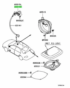 Speaker, FR Door, RH For: Mitsubishi Lancer Evo 7 8 9 CT9A - Picture 1 of 1