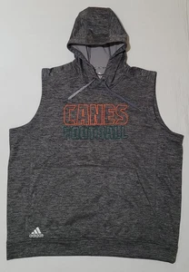 Miami Hurricanes Football x Adidas Team Issued Hoodie Weste grau • 2XL - Bild 1 von 12