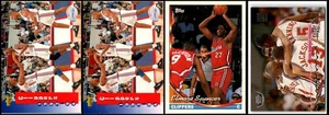 1993 Los Angeles Clippers Los Angeles Clippers (4) Karten Lot - LETZTE CHANCE - D... - Bild 1 von 2