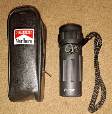 Vivitar PV Series 8x21 Monocular Scope  Original Marlboro Unlimited Case Vintage - Image 1 of 4