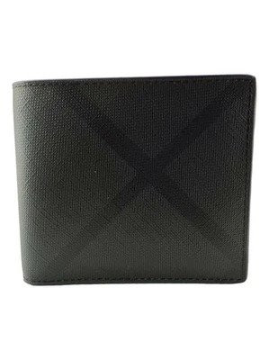 Burberry Smoked Check Hip Fold Wallet Grey - Image 1 of 4