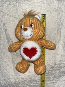 2003 Care Bears gelber Tenderheart Bär 8 Zoll Plüsch Herzbär Cordoroy Edition - Bild 1 von 12