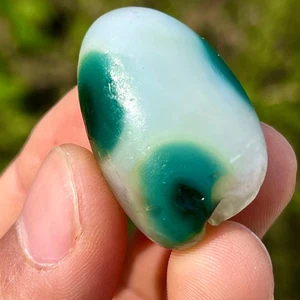 20G ¡Raro! Ágata natural Gobi ojo ágata/piedra de palma cristal Madagascar - Imagen 1 de 20