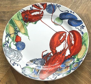 SEAFOOD FEST 1 Dessert / Salad Plate 8" Youngberg & CO Lobster Louisiana Orleans - Picture 1 of 2