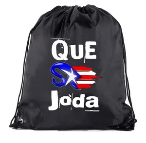 Puerto Rico Flag Funny Unisex Cinch Bag Free Shipping Rican Boricua - Picture 1 of 2