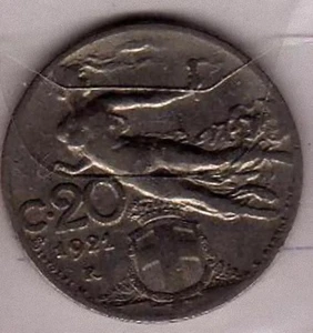 A201: Moneta Coin Vittorio Emanuele III - 20 Centesimi 1921 Libertà - Picture 1 of 1