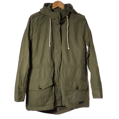 Chaqueta Abercrombie & Fitch Mujer Grande Verde Parka Viento Lluvia Abrigo Utilitario Forrado Foto 1 de 4