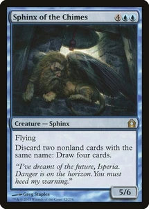 Magic The Gathering Sphinx of the Chimes Return to Ravnica 52/274 regular raro LP - Imagen 1 de 3
