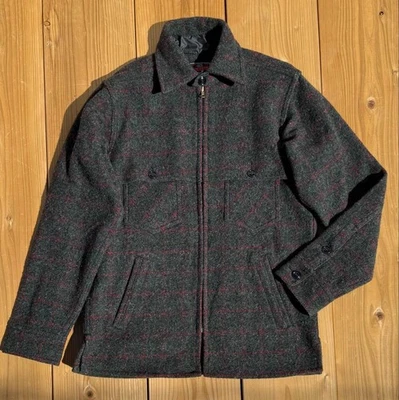 JOHNSON Wool Jacket Carhartt FILSON USA Made Vintage Coat S Gray Green Red S - Image 1 of 4
