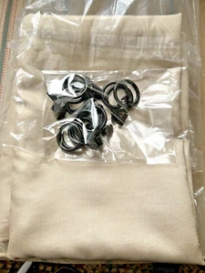 (2) JCP Lined Back-Tab Curtain Panels 50x72 or use Pinch Pleat 14 rings - Picture 1 of 7